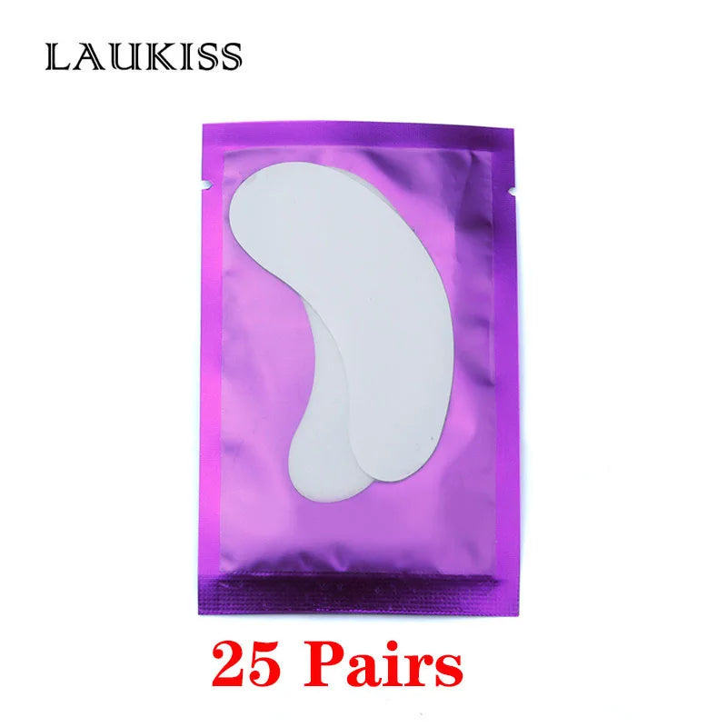 25/50/100Pairs Eye Patches Under Eyelash Pads for Building Hydrogel Paper Patches Lint Free Stickers for False Eyelashes LAUKISS Quick Pick Grocers